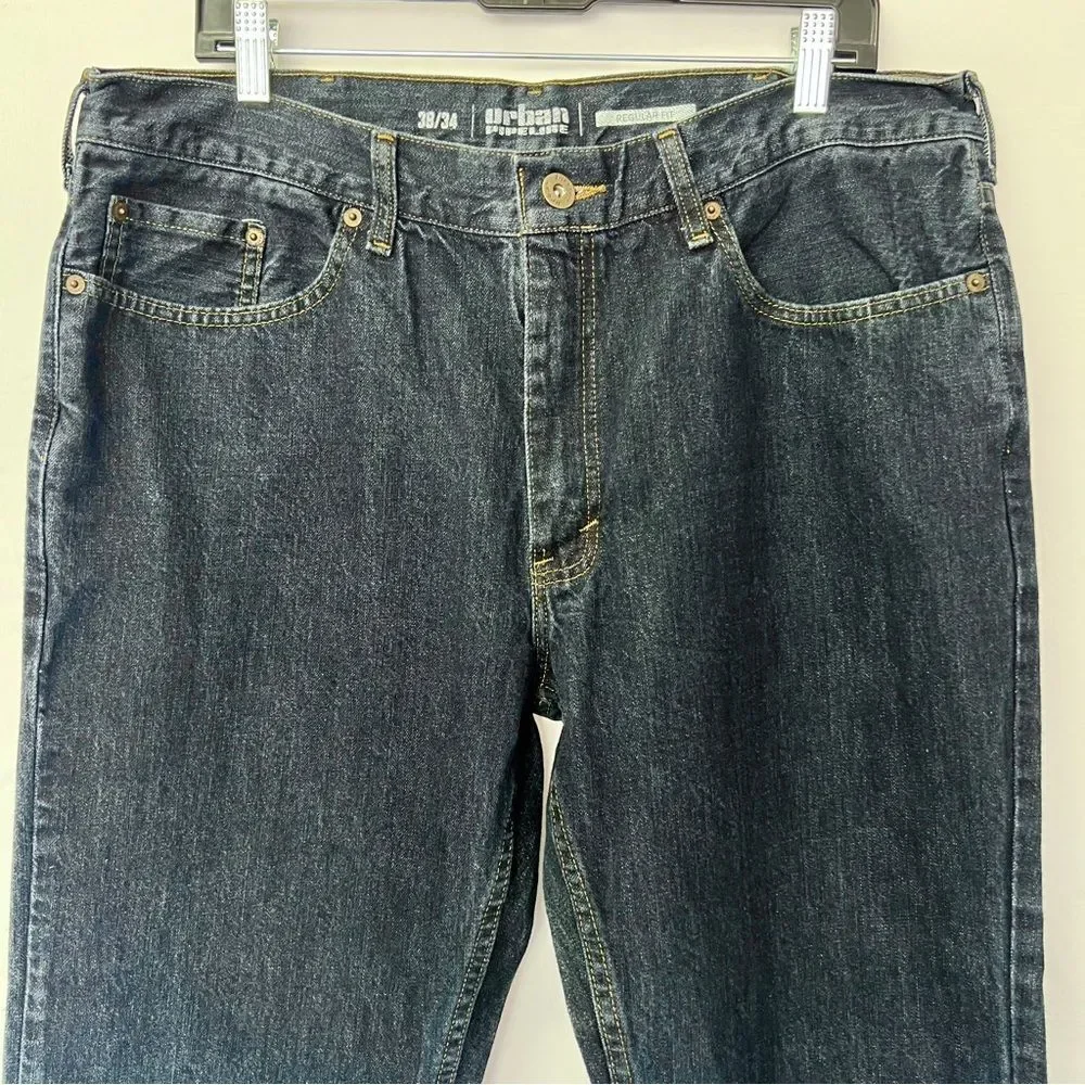 Urban Pipeline Classic Navy Straight Jeans 0691